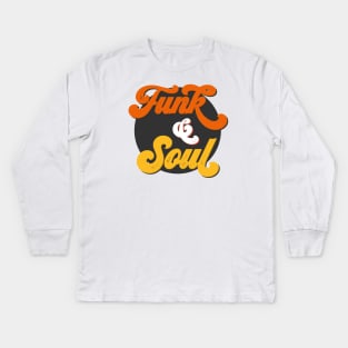 Funk & Soul (Dark) Kids Long Sleeve T-Shirt